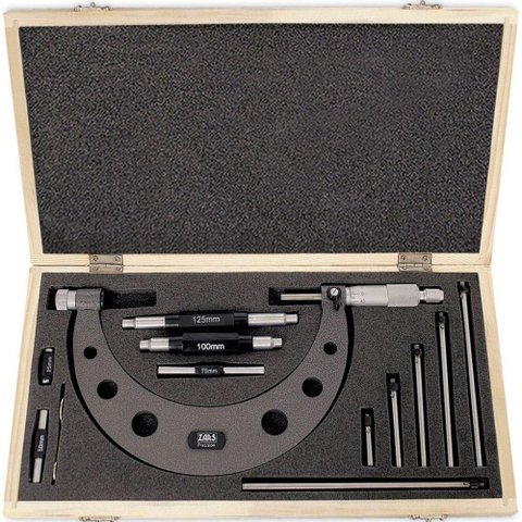 Micrômetro Intercambiável - Cap. 0-150mm - 6 Batentes - 02,0014 - Zaas