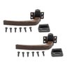 Fecho Alavanca Para Janela Marrom/bronze 03 Peças+parafusos - 1