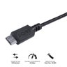 Cabo Usb a 2.0 para Usb Tipo C para Celular Smartphone 50cm Preto - Puacp-05 - 4