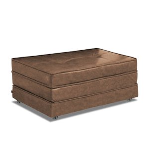 Pufe Cama Solteiro Dobrável com Rodízios Linha Super