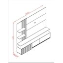 Ver imagem 4 de Painel Atena para TV de até 65 polegadas - FENDO / NATURALE - Madetec