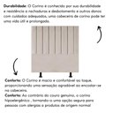 Ver imagem 3 de Cabeceira de Cama Solteiro Box 100 Cm Eloá Corino e Frame Cor:bege