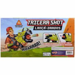 Lançador de Dardos com Som - Dino - Shot - Tricera Shot - Toyng - 4