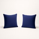 Ver imagem 1 de Kit 2 Almofada 42cm Decorativa Suede Fofinha Sofá e Cadeira Cor:azul Marinho