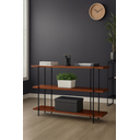 Ver imagem 7 de Aparador Industrial Aberto com 3 Prateleiras em Madeira Maciça Balcão Corredor Cozinha Sala de Janta