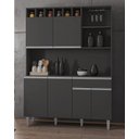 Ver imagem 1 de Armário para Cozinha Kit Alice Ambiente Cinza Fosco Ajl