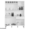 Armário para Cozinha Kit Alice Ambiente Cinza Fosco Ajl - 3