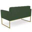 Ver imagem 7 de Sofá Namoradeira Base Industrial Dourado Ana Veludo Verde - Ibiza