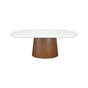 Ver imagem 7 de Conjunto Mesa Roma 8 Lugares Tampo em MDF Assento Estofado em Linho Bege Mescla 220x90cm