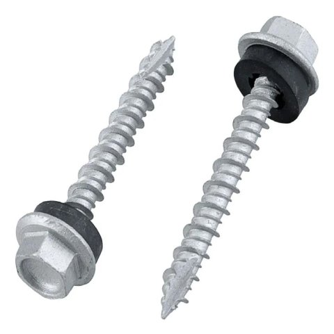 Kit 100 Parafusos Sextavado Carbono 5,5MMX38MM Ponta Ogivada
