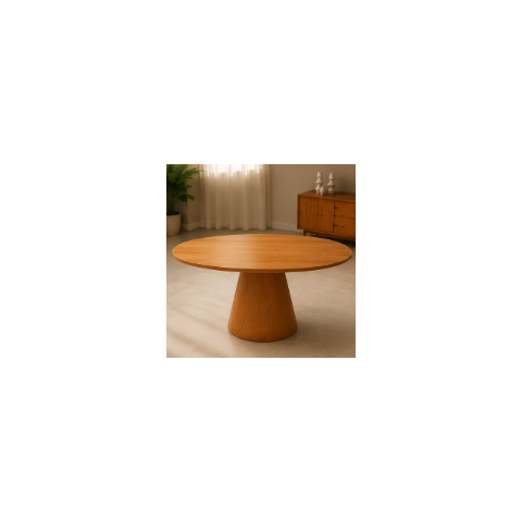 Mesa de Jantar Oval 120x70cm - Freijó