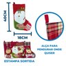 Kit Bola 8cm com 10 Peças + Meia Natalina + Guirlanda Decorada - Prata - 4