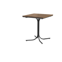 Ver imagem 1 de Mesa Quadrada Madrid 4 Lugares 70x70 cm Sanna Decor Estilo Industrial em Aço e Madeira Maciça