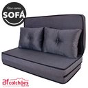 Ver imagem 6 de Puff Multiuso com Lençol e Travesseiro Casal 3 em 1 em Tecido Chumbo BF Colchões