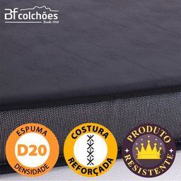 Puff Multiuso com Lençol e Travesseiro Casal 3 em 1 em Tecido Chumbo BF Colchões - 7