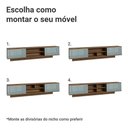 Ver imagem 6 de Rack Suspenso para Tv até 80 Polegadas 218 Cm 2 Portas Rustic/cinza Lux Madesa