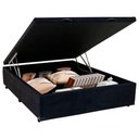 Ver imagem 3 de Cama Box Baú Viúva Sereneprime Suede Preto 128x188x44