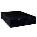Ver imagem 2 de Cama Box Baú Viúva Sereneprime Suede Preto 128x188x44