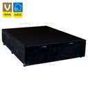 Ver imagem 6 de Cama Box Baú Viúva Sereneprime Suede Preto 128x188x44