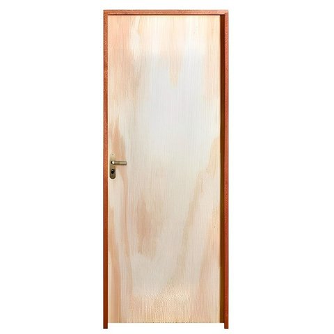 Porta de Madeira Semi-oca Amescla Lisa Bat 11 Cm Misto Fech Externa-2.10(a)x0.80(l)-lado Direito