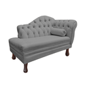 Ver imagem 3 de Recamier Sofá Esquerdo Larissa 120cm Sala Suede Cinza - Incasa Decor