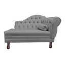 Ver imagem 1 de Recamier Sofá Esquerdo Larissa 120cm Sala Suede Cinza - Incasa Decor