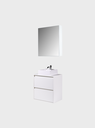 Ver imagem 5 de Gabinete para Banheiro com Cuba e Armario 60cm Mdf Branco Dubai - On Móveis