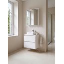 Ver imagem 1 de Gabinete para Banheiro com Cuba e Armario 60cm Mdf Branco Dubai - On Móveis