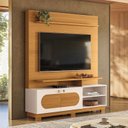 Ver imagem 1 de Estante Home para TV até 60 Polegadas 190x160cm com 2 Portas Ares Espresso Móveis
