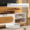 Ver imagem 6 de Estante Home para TV até 60 Polegadas 190x160cm com 2 Portas Ares Espresso Móveis