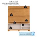 Ver imagem 7 de Estante Home para TV até 60 Polegadas 190x160cm com 2 Portas Ares Espresso Móveis