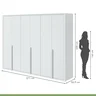 Guarda-Roupa Casal 6 Portas 5 Gavetas Únique - 3