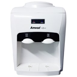 Bebedouro Refrigerado Eletrônico Bivolt Água Gelada Natural Garrafão Galão Amvox ABB 240 Branco - 1