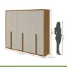 Guarda-Roupa Casal 6 Portas 5 Gavetas Únique - 4