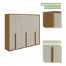 Guarda-Roupa Casal 6 Portas 5 Gavetas Únique - 6