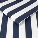 Ver imagem 1 de 108557 Papel de Parede Importado Listrado Azul Marinho Rolo 5MT²