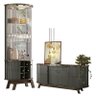 Aparador para Sala Buffet Mônaco e Cristaleira Marina Jade Oliva – Madetec - 1