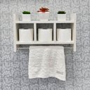 Ver imagem 4 de Nicho Toalheiro Branco 45 x 30cm para Banheiro