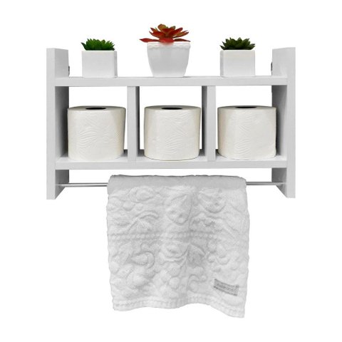 Nicho Toalheiro Branco 45 x 30cm para Banheiro