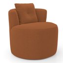 Ver imagem 7 de Kit Sofá e Poltrona Orgânica Living Bob com Almofadas Bouclê Terracota - Abmaza
