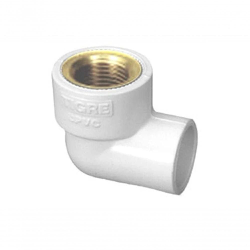 Joelho de Transição Aquatherm 1-2"x22mm Branco Tigre - 1
