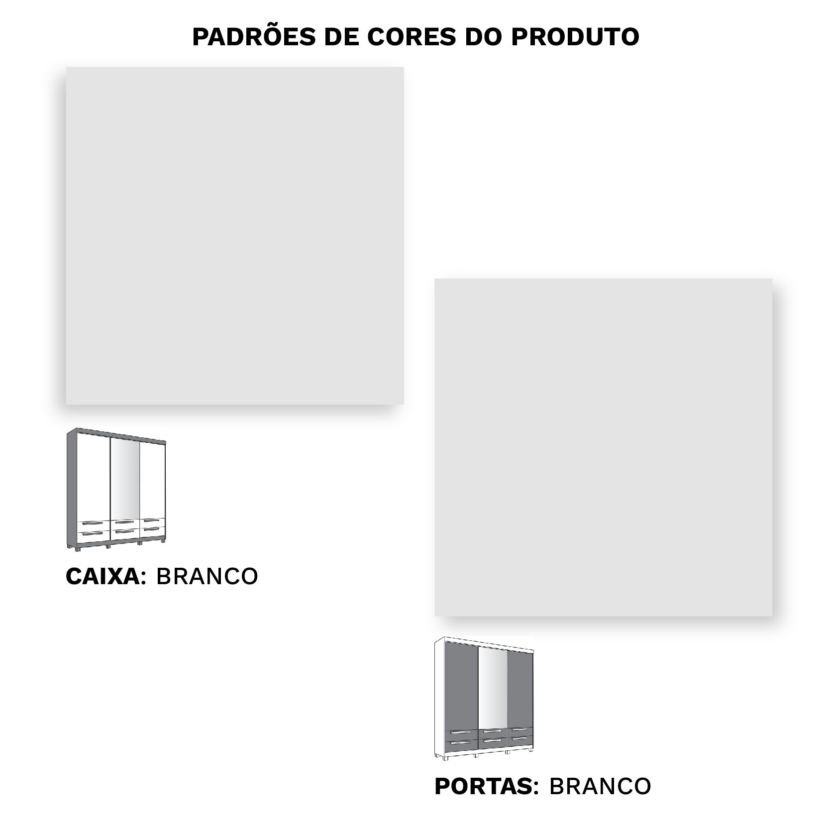 Guarda Roupa Casal 100% MDF 3 Portas Deslizantes com Espelho e 6 Gavetas Sidney Plus Rimo - Branco - 6