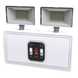Luminária de Emergência 2 Faróis 600lm 6500k Bivolt GALAXY LED - 1
