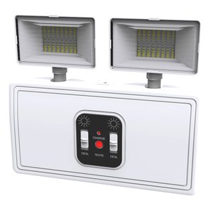 Luminária de Emergência 2 Faróis 600lm 6500k Bivolt GALAXY LED