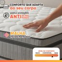 Ver imagem 5 de Cama Box Baú Queen Probel Molas Ensacadas Euro In 158x198x71cm Guarda Costas Stone Branco/Cinza