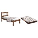 Ver imagem 1 de Kit Cama Solteiro Colchão D20 Madeira Maciça Torneada 88x188x12