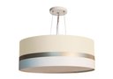 Ver imagem 1 de Lustre Pendente Cru Faixas Bronze Cúpula 50x15 Tom Luz