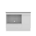 Ver imagem 7 de Balcão Cozinha para Cooktop e Forno 105cm 1 Porta 1 Gaveta com Rodapé Veneza Multimóveis Mp2295