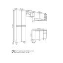 Ver imagem 4 de Cozinha Modulada Completa Vanessa com 9 Portas Cinza Fosco AJL