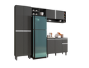 Ver imagem 2 de Cozinha Modulada Completa Vanessa com 9 Portas Cinza Fosco AJL
